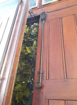 Porte double d’entrée 227x142,2cm chêne serrure multipoints et son cadre