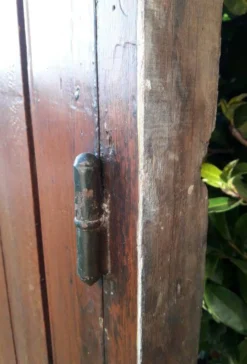 Porte double d’entrée 227x142,2cm chêne serrure multipoints et son cadre