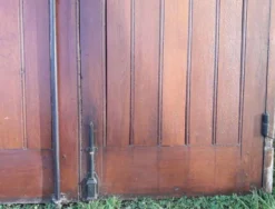 Porte double d’entrée 227x142,2cm chêne serrure multipoints et son cadre