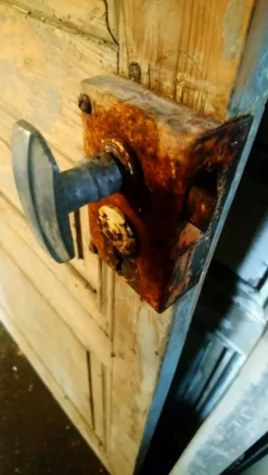 Porte en pin décapée