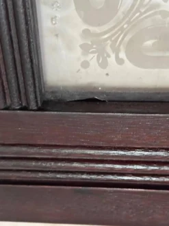 Porte en verre gravé, 1890s
