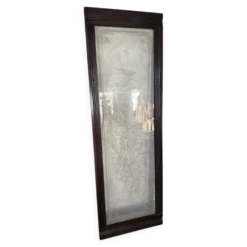 Porte en verre gravé, 1890s