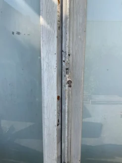 Porte fenêtre a deux vantaux en chêne massif XX siècle