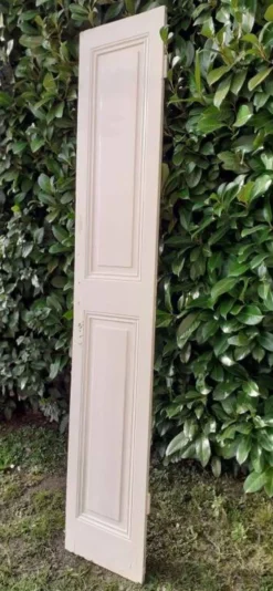 Porte h220x42cm étroite de placard ancienne panneautée moulurée