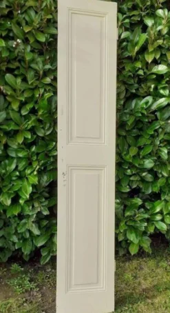 Porte h220x42cm étroite de placard ancienne panneautée moulurée