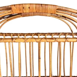Porte-journaux en osier, style scandinave, Danemark, années 1970