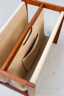 Porte-Journaux Vintage en Teck par Aksel Kjersgaard, 1960s