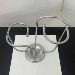 Porte-parapluie Art Déco en acier tubulaire et chrome, Belgique, 1930