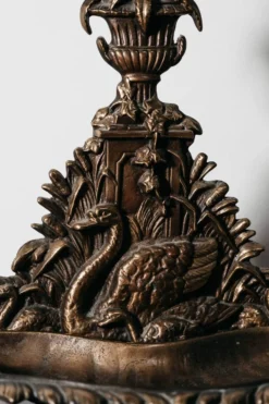 Porte-parapluie Art Nouveau en laiton France, années 60 Design Vintage