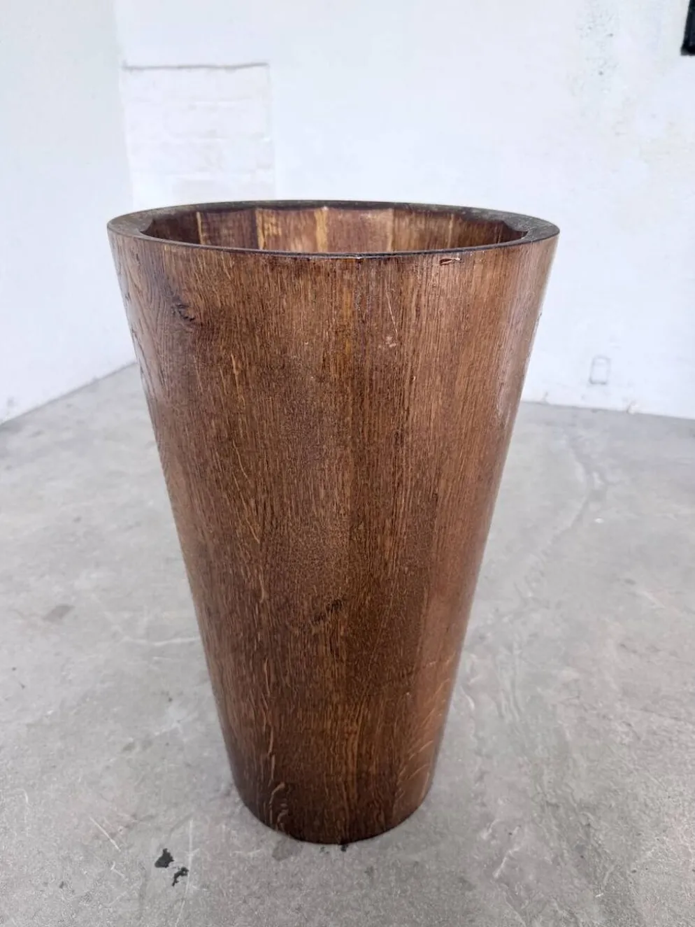 Porte parapluie bois sculpté 1950
