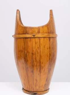 Porte-parapluie courbé en bois, années 1960, France