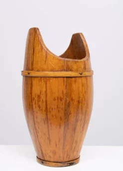 Porte-parapluie courbé en bois, années 1960, France