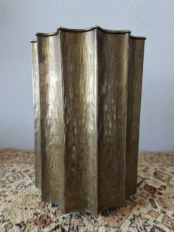 Porte-parapluie Egidio Casagrande en laiton martelé, Italie, circa 1960