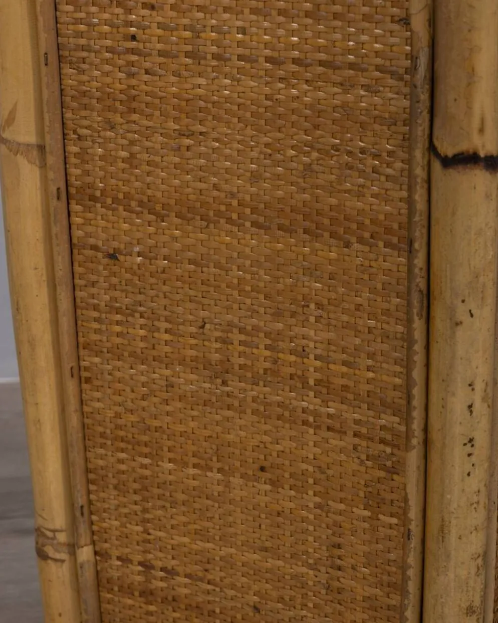 Porte-parapluie en bambou au design italien vintage des années 1960