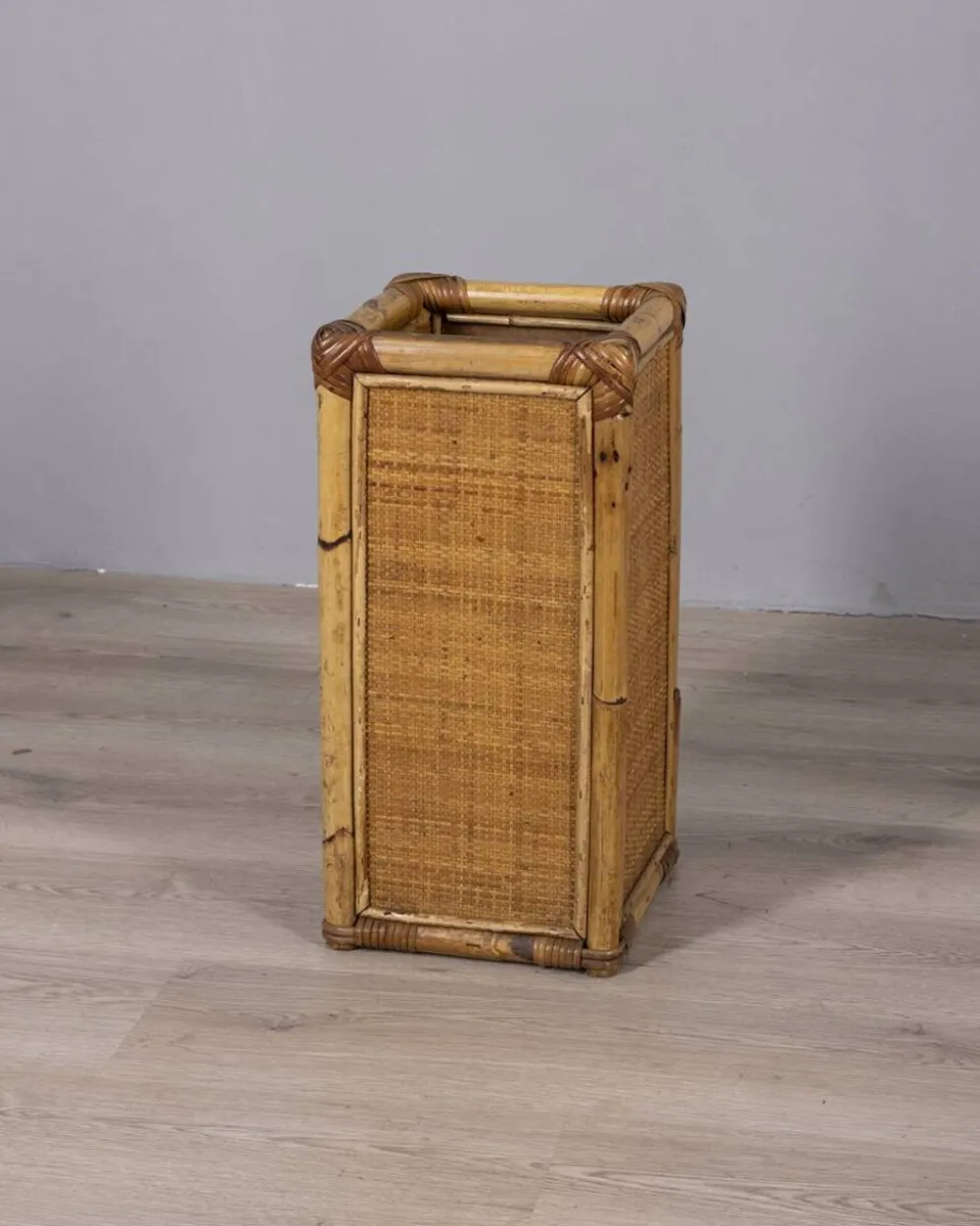 Porte-parapluie en bambou au design italien vintage des années 1960