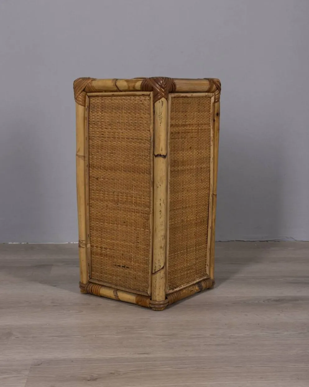 Porte-parapluie en bambou au design italien vintage des années 1960