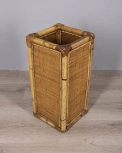 Porte-parapluie en bambou au design italien vintage des années 1960