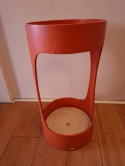 Porte parapluie en bois vintage 70'S