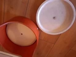 Porte parapluie en bois vintage 70'S