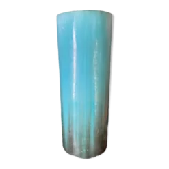 Porte-parapluie en céramique bleue signé clément massier 1900-1920