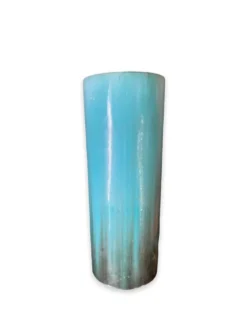 Porte-parapluie en céramique bleue signé clément massier 1900-1920