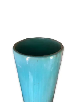 Porte-parapluie en céramique bleue signé clément massier 1900-1920