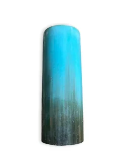 Porte-parapluie en céramique bleue signé clément massier 1900-1920