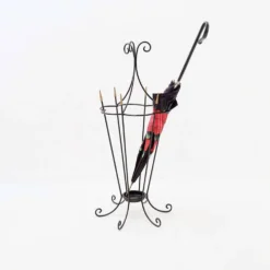 Porte-parapluie en fer forgé mid-century - années 1960