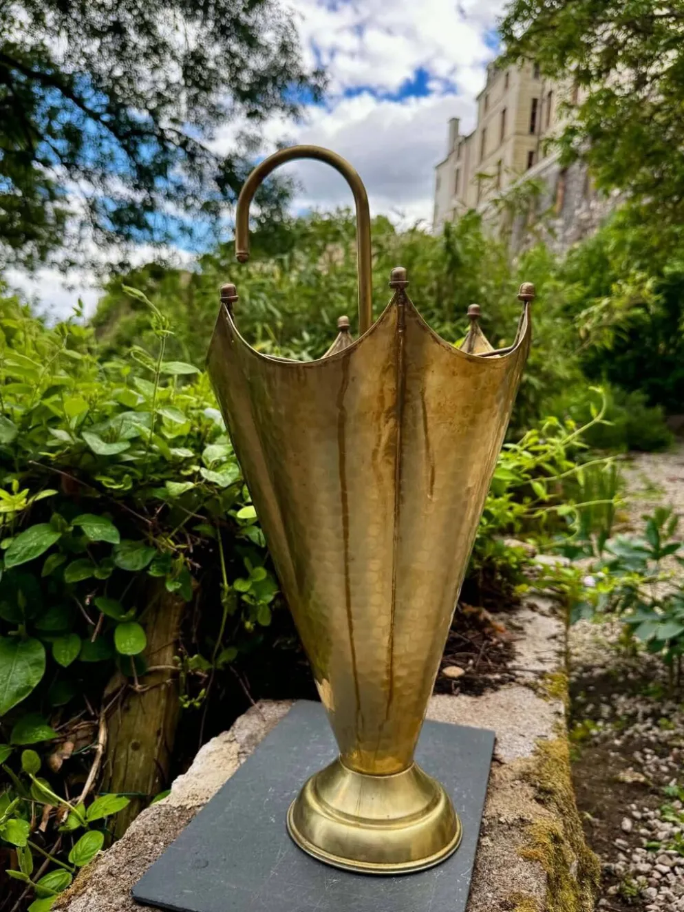 Porte parapluie en laiton années 60 vintage