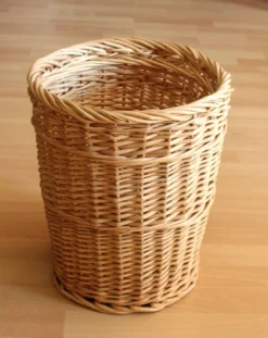 Porte-parapluie en osier fait main - Vintage