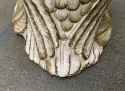 Porte-parapluie hibou en céramique italienne vintage