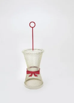 Porte-parapluie à nœud papillon style Mathieu Matégot, milieu du siècle, métal, France, années 1950