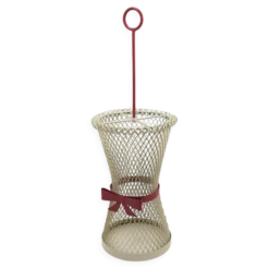 Porte-parapluie à nœud papillon style Mathieu Matégot, milieu du siècle, métal, France, années 1950