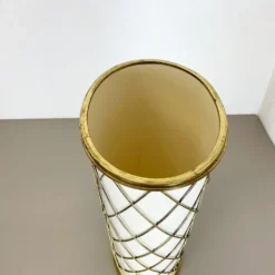 Porte-parapluie original en laiton des années 1950 par Vereinigte Werkstätten München, Allemagne