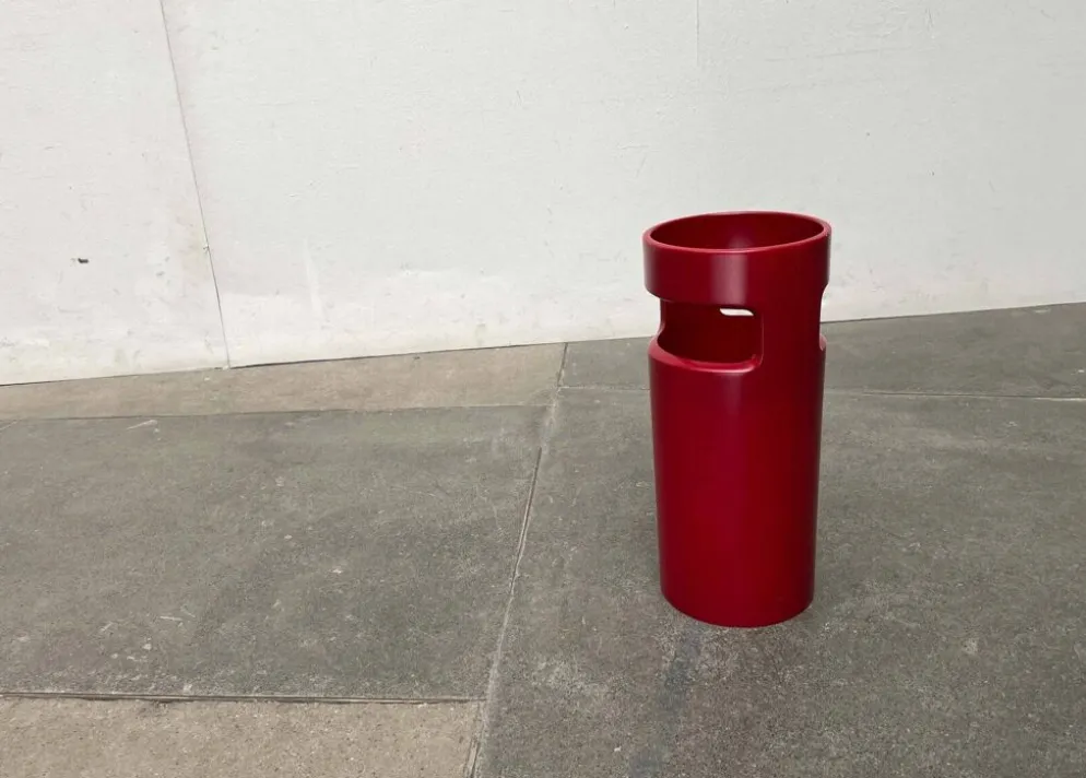 Porte-parapluie rouge allemand de style espace moderne du milieu du siècle, années 1960