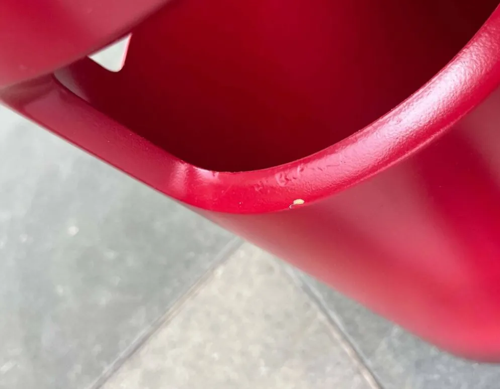 Porte-parapluie rouge allemand de style espace moderne du milieu du siècle, années 1960