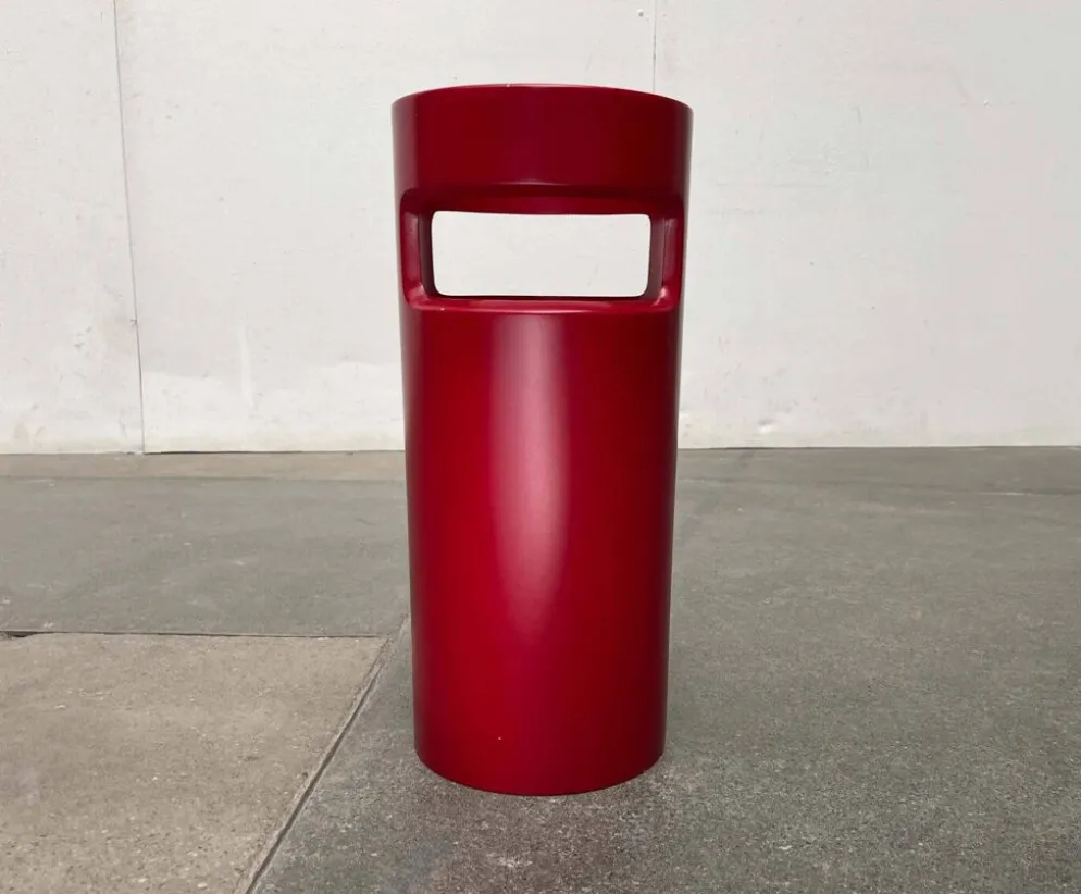 Porte-parapluie rouge allemand de style espace moderne du milieu du siècle, années 1960