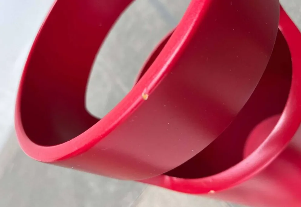 Porte-parapluie rouge allemand de style espace moderne du milieu du siècle, années 1960