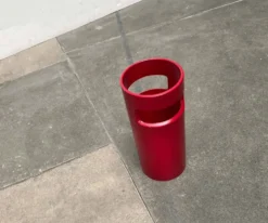 Porte-parapluie rouge allemand de style espace moderne du milieu du siècle, années 1960