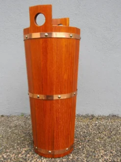 Porte-parapluie scandinave en teck par J.H Sävsjö