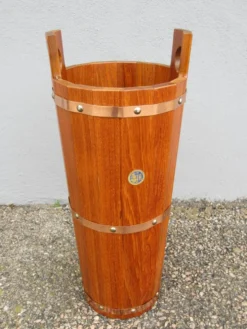 Porte-parapluie scandinave en teck par J.H Sävsjö