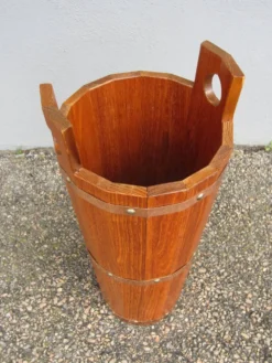 Porte-parapluie scandinave en teck par J.H Sävsjö