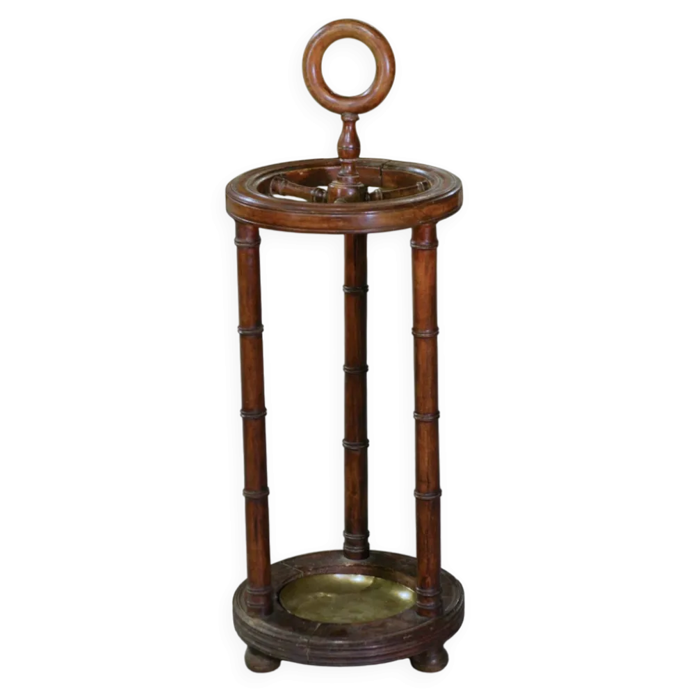 Porte-parapluies en hêtre imitation bambou 1930’s