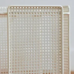 Porte-parapluies moderniste en métal perforé années 60 / 70