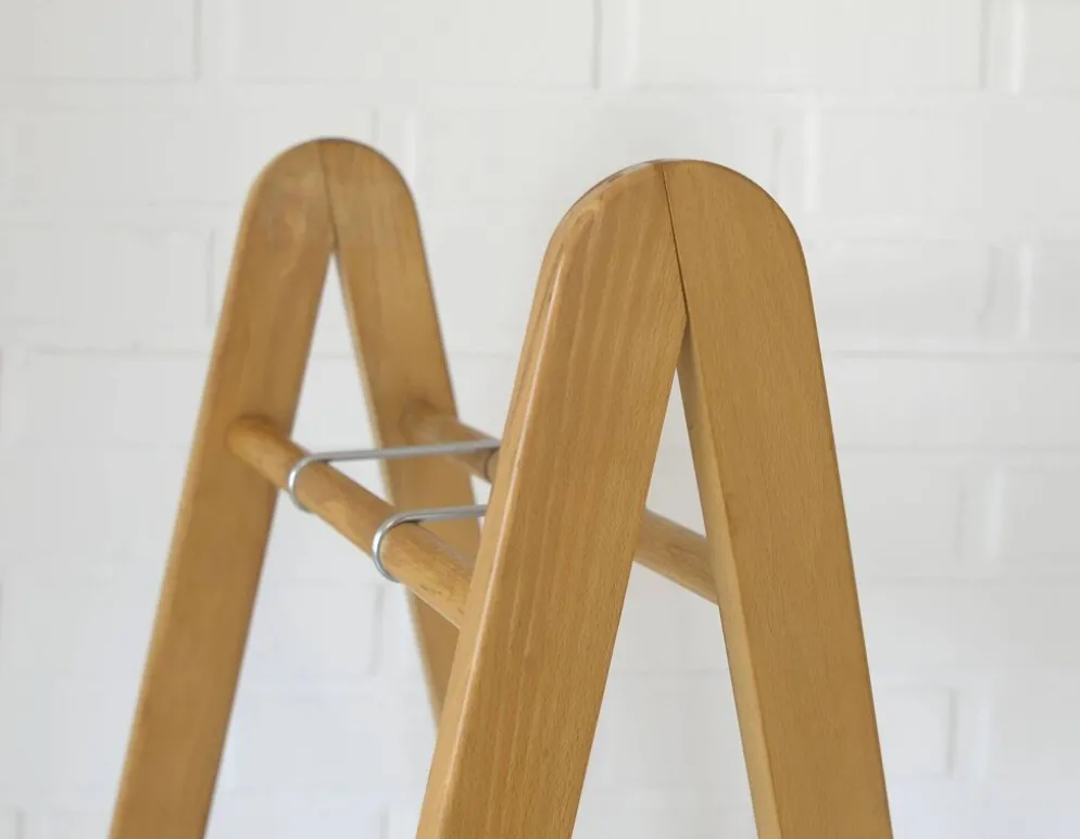 Porte-parapluie vintage de style scandinave, support en bois moderne du milieu du siècle