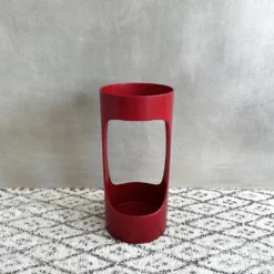 Porte-parapluie vintage par Schönbuch, support à parapluie rouge, Pop Art