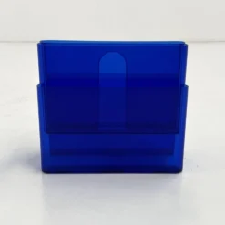 Porte-revue bleu transparent par Giotto Stoppino pour Kartell, 1970