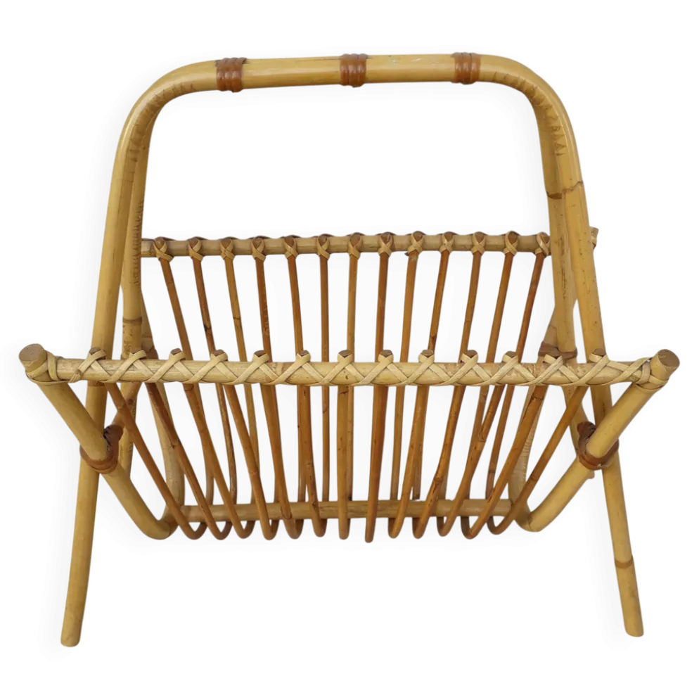 Porte-revue en rotin