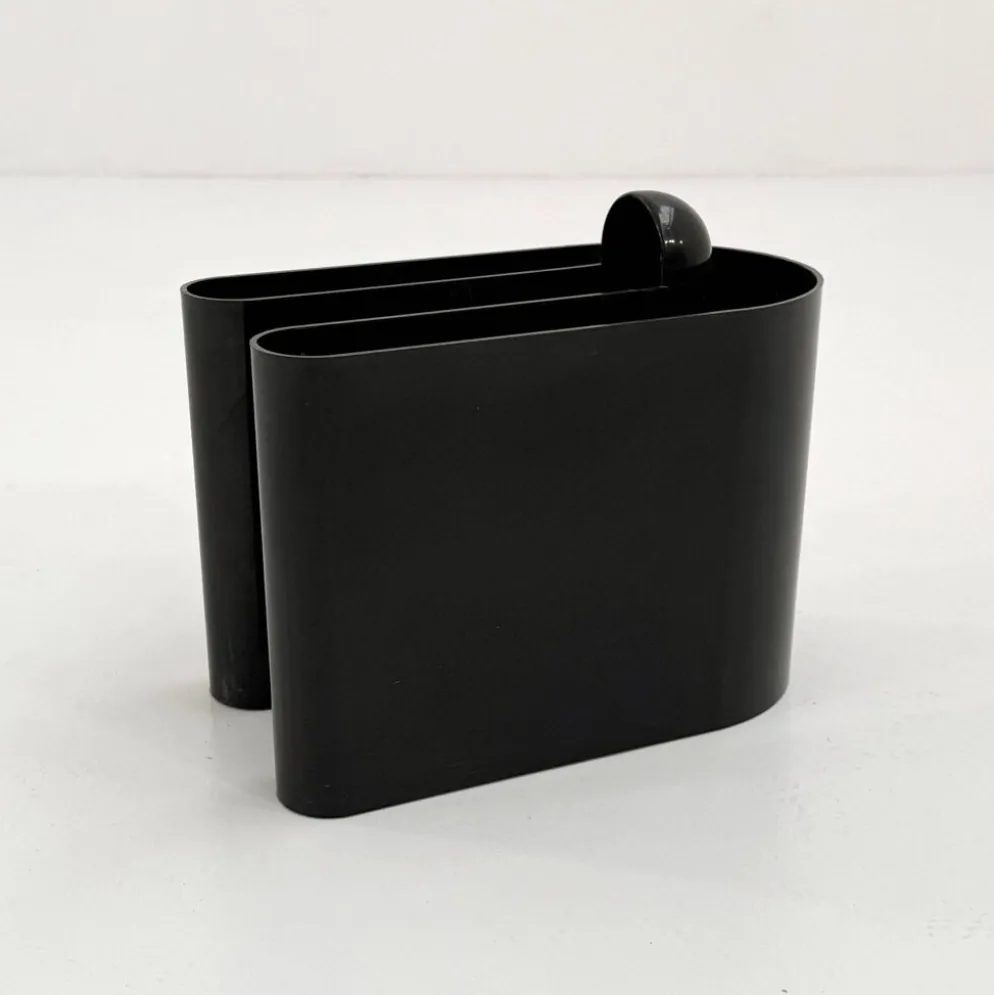 Porte-revue noir par Rodolfo Bonetto pour Bilumen, 1970