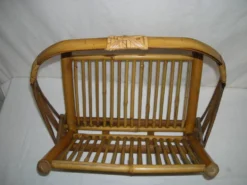 Porte-revue pliant bambou des années 40 - 50